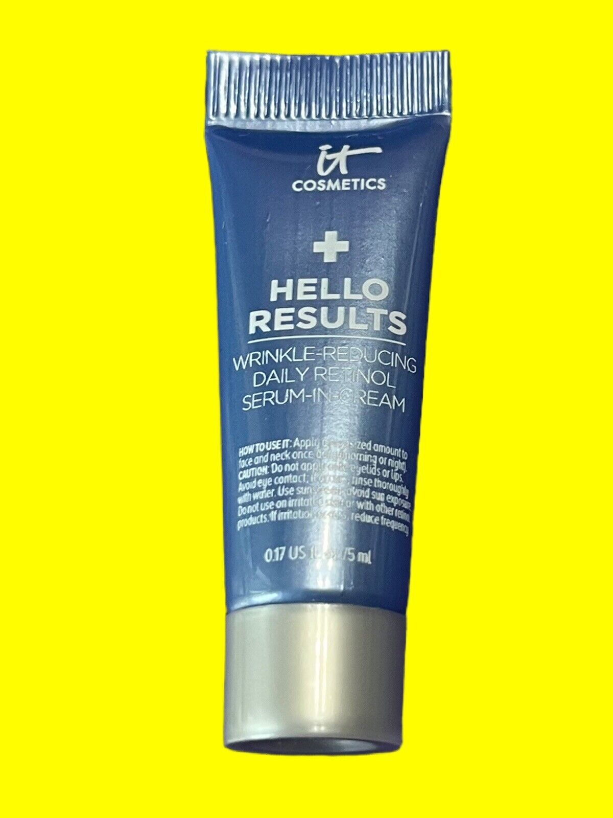 IT Cosmetics Hello Results Wrinkle-Reducing Daily Retinol Serum Cream 0.17oz 5mL - £11.67 GBP