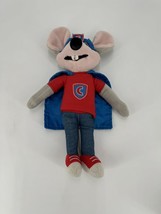 Chuck E. Cheese Plush Limited Edition Superhero 2014 Stuffed Mouse 11&quot; Doll Cape - £7.41 GBP