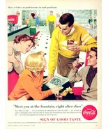 Coca-Cola, Large 1958 Magazine Ad - $8.00