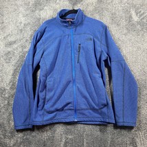 The North Face Sweater Mens Large Blue Full Zip Mock Neck Winter Outdoor... - $13.53