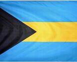Bahamas - 2'X3' Nylon Flag - Nylon, Without Fringe, Grommets - $42.00