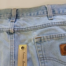 Carhartt Men’s Faded Blue Denim Distressed Jeans Measured Size 37×30 image 3