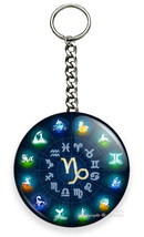 CAPRICORN ZODIAC HOROSCOPE LUCKY ASTROLOGY SIGN NEW KEYCHAIN KEY CHAIN R... - £11.04 GBP+