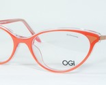 OGI Evolution 9218 1898 Corail/Rouge Lunettes Monture 52-17-140mm Italie - $135.62