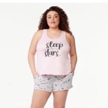 Joyspun Tank Top sleewear Sleep under the stars pink size XL 16-18 Top Only - £7.58 GBP