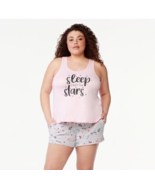 Joyspun Tank Top sleewear Sleep under the stars pink size XL 16-18 Top Only - £7.38 GBP