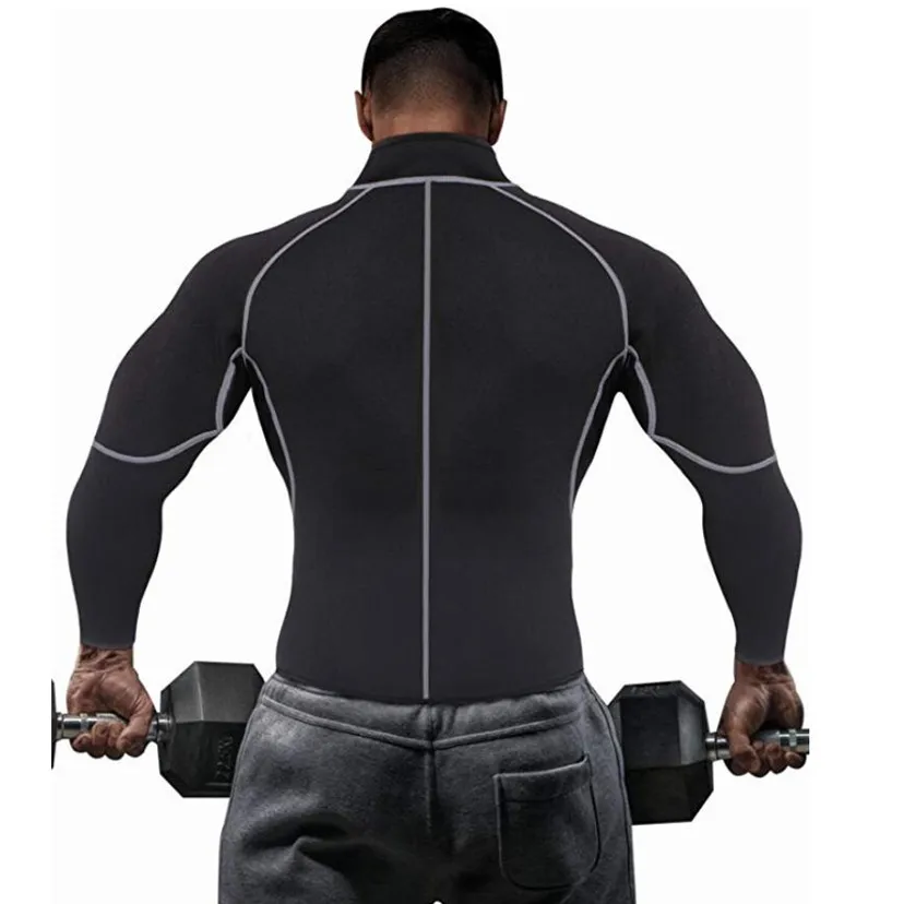 Sporting CXZD New Men&#39;s Hot Sweat A Shirt Corset Shapewear Fitness Neoprene Body - £32.24 GBP