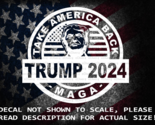 Trump 2024 Take America Back MAGA KAG Vinyl Decal US Sold &amp; Made - £5.37 GBP+