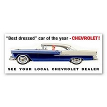 5&quot;x3&quot; BILLBOARD SIGN BEST DRESSED CHEVROLET O/S Lionel/AMERICAN FLYER - £5.67 GBP