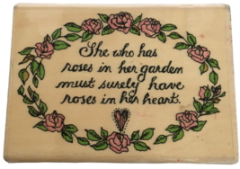 Uptown Holly Pond Hill Rubber Stamp She Who Has Roses in Her Garden Natu... - $124.99