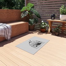 Outdoor Rug for Patio Comfort - Durable Polyester Chenille, Non-Slip, He... - £33.98 GBP+