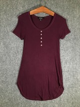 Active USA Womens T Shirt Blouse Small Purple Cap Sleeve Stretch Cute Si... - £8.97 GBP