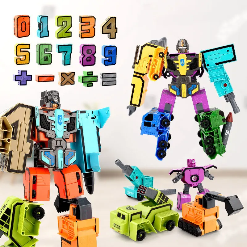 Deformation Digital Robot Creative Model Boys Toys Math Learning DIY Assembly - £45.57 GBP+