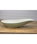 Vintage HULL 151 Serving Console Bowl 13” Green MCM Pottery Elongated Sp... - $27.58