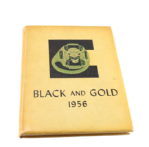 Vintage 1956 Black And Gold Central High School Yearbook - £18.03 GBP