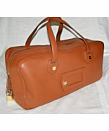 DKNY BROWN VEGAN LEATHER OVERNIGHT BAG w/ PEBBLE TEXTURE FINISH + LOCK A... - $1,105.61 MXN