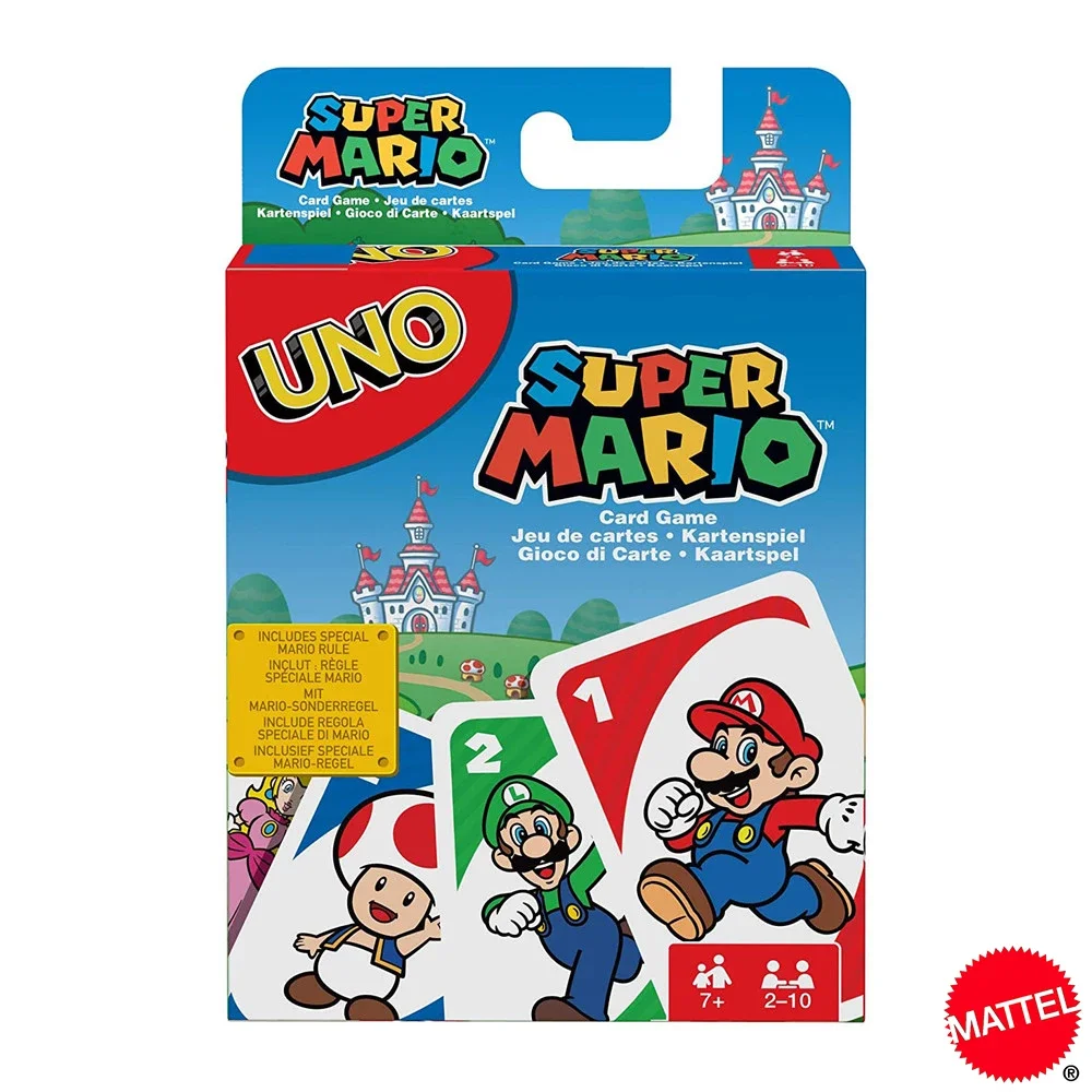 Mattel UNO Super Mario Card Games Family Funny Entertainment Board Game ... - $10.75+