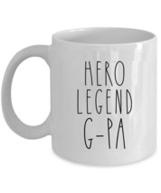 Hero Legend G-pa Coffee Mug Father Funny Vintage Tea Cup Christmas Gift For Dad - £12.62 GBP+