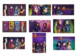 (9) Disney Descendants Stickers, Birthday Party favors, labels, decals, rewards - $11.99