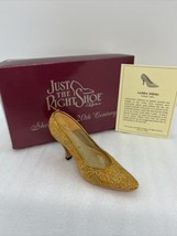 Just The Right Shoe - Golden Stiletto Circa 1954 #25045 Gold Glittery Heel W/COA - $9.04