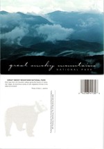 Tennessee Great Smoky Mountains National Park Mist in Valleys Vintage Postcard - £7.39 GBP