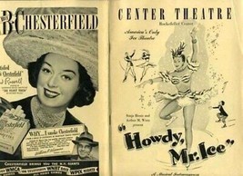 Playbill Howdy Mr Ice Sonja Henie Rockefeller Center New York City 1948 - $14.83