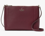 Kate Spade Harlow Crossbody Bag Dark Purple Leather Purse WKR00058 NWT $... - £80.37 GBP