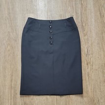 Emma James Petite Knee Length Straight Office Skirt Sz 6P Lined Stretch - £13.40 GBP