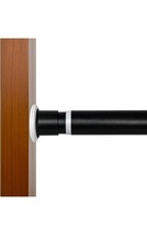 Tension Spring Curtain Rod Black, No Drill, Shower,Bath,WIndow 83-122 inch - £11.47 GBP