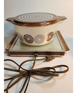 Pyrex Salton Bullseye Cosmopolitan 2.5 Qt Casserole w Lid &amp; Cosmopolitan... - $343.00 CAD