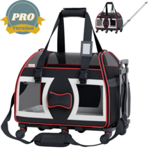 Katziela® Bone Cruiser PRO Pet Carrier with Removable Wheels and Double ... - £119.89 GBP