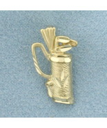 Diamond Cut Golf Clubs Pendant in 14k Yellow Gold - $3,917.37 MXN
