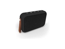 Tzumi Studio Fabric Rectangular Water Resistant Bluetooth Speaker , Black - £19.65 GBP