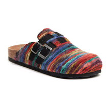 Rocket Dog Abel Multi Color Mules Striped Women&#39;s Sz 9 Adjustable Slip O... - $49.39