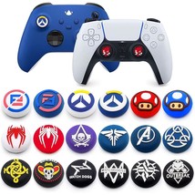 2Pcs Joystick Cp Silicone Rubber Thumb Stick Grip Cps For Ps5 Ps4 Ps3 Xbox 360 X - £10.21 GBP