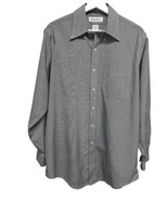 Brooks Brothers No Iron Polo Shirt Black, White Checks 100% Cotton 15.5-... - $33.87 CAD