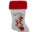Babys First Christmas White Red Christmas Stocking - £6.73 GBP