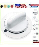 Unbreakable White Dryer Timer Knob with Metal Ring - Fits G-E &amp; Hot-poin... - $16.92