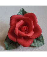 Vintage Andrea By Sadek Porcelain Rose Tabletop Decoration Gift Teacher ... - $34.99