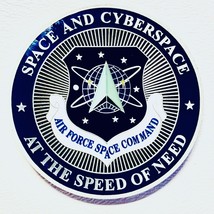 USAF Space Command 2 Inch Silver Challenge Coin - Limited Edition - £6.95 GBP