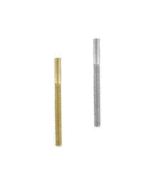 10k Solid Gold Screw Threaded Earring 9.5mm Post White or Yellow Price f... - £11.73 GBP