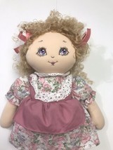 Vintage 1990 Commonwealth Girl Doll 17” Plush - £64.45 GBP