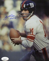 Y.A. Tittle signed New York Giants Color Passing Vertical 8X10 Photo HOF 71- JSA - $26.95