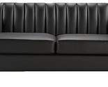 Chesterfield-Inspired 77&quot; Faux Leather Sofa With Elegant Design, Gourd L... - $1,059.99