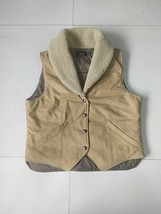 Double RL Shearling-Collar Suede Vest $1400 FREE WORLDWIDE SHIPPING - £699.88 GBP
