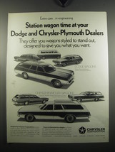 1971 Dodge and Chrysler-Plymouth Station Wagons Ad - Station wagon time - £14.62 GBP