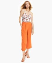 MSRP $79 Bar III Womens Cropped Culotte Pants Rosewood Orange Size 2 - £14.74 GBP