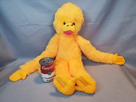 Classic Toy Company Monkey Stuffed Animal Plush Bright Orange Yellow 20 in. - £17.08 GBP