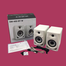 Pioneer DJ DM-40D-BT-W 4&quot; Desktop Active Monitor Bluetooth Speakers #NO2250 - £137.15 GBP