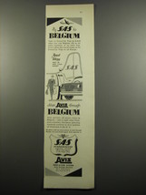1955 SAS Airlines and Avis Rent-a-Car Ad - Fly SAS to Belgium - £14.48 GBP